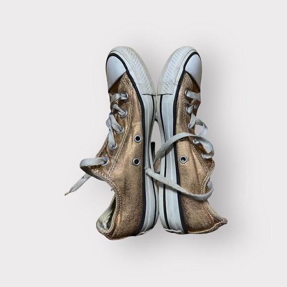 Converse Gold Shoes Size 5 - Picture 4 of 6